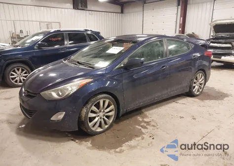 2013 Hyundai Elantra Gls z USA, uszkodzony, nr VIN 5NPDH4AE5DH384524